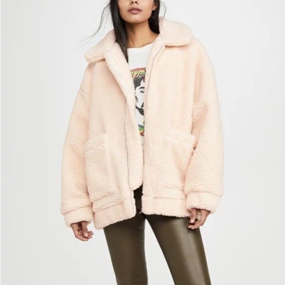 I. AM. GIA Teddy Pixie Coat Cream
